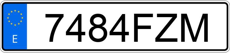 Numer rejestracyjny 7484FZM posiada SEAT IBIZA