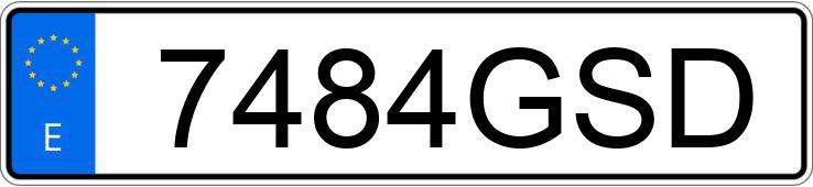 Numer rejestracyjny 7484GSD posiada VOLKSWAGEN GOLF Numer rejestracyjny 7484GSD posiada VOLKSWAGEN GOLF