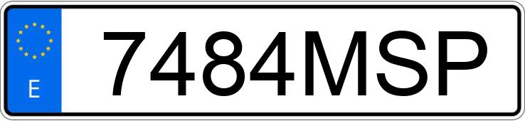 Numer rejestracyjny 7484MSP posiada PEUGEOT 3008