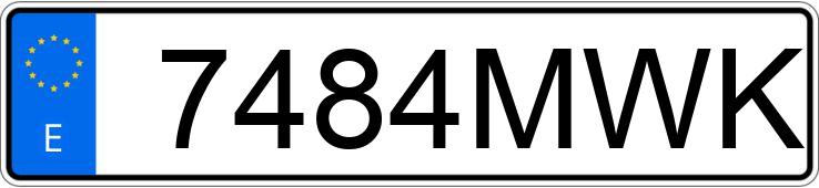 Registreringsnummer7484MWK har TOYOTA C-HR