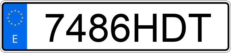 Numer rejestracyjny 7486HDT posiada CITROEN XSARA