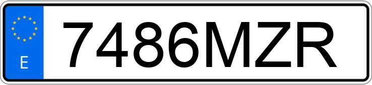 Numer rejestracyjny 7486MZR posiada HYUNDAI KONA