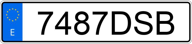 Numer rejestracyjny 7487DSB posiada FORD FIESTA