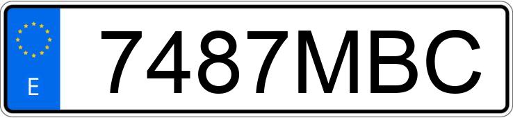 Numer rejestracyjny 7487MBC posiada MERCEDES B (246/242)