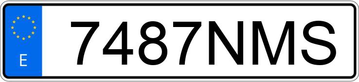 Numer rejestracyjny 7487NMS posiada BMW SERIE 1