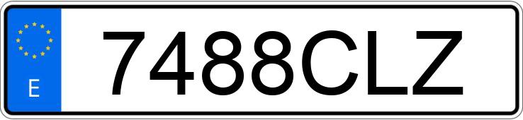 Numer rejestracyjny 7488CLZ posiada CITROEN XSARA