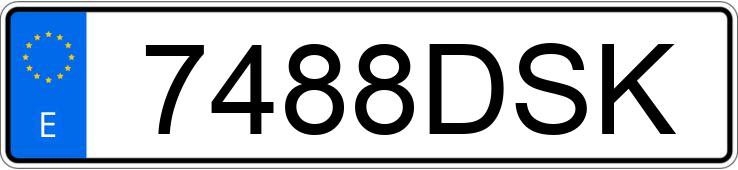 Numer rejestracyjny 7488DSK posiada SMART FORTWO COUPE