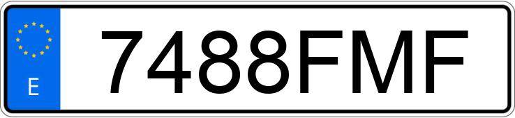 Numer rejestracyjny 7488FMF posiada VOLKSWAGEN PASSAT