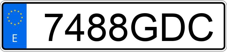 Numer rejestracyjny 7488GDC posiada RENAULT MEGANE