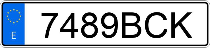 Numer rejestracyjny 7489BCK posiada CITROEN XSARA Numer rejestracyjny 7489BCK posiada CITROEN XSARA