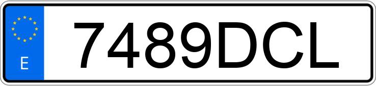 Numer rejestracyjny 7489DCL posiada MAN L 2000