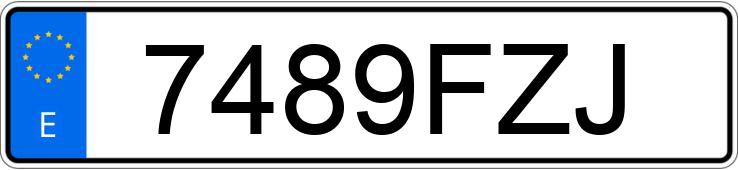 Numer rejestracyjny 7489FZJ posiada VOLVO V50