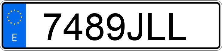 Numer rejestracyjny 7489JLL posiada MERCEDES B (246/242)