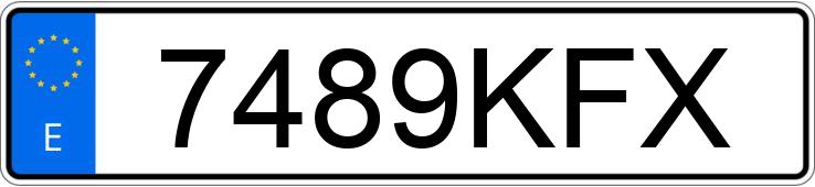 Numer rejestracyjny 7489KFX posiada GIOTTI VICTORIA GINKO Numer rejestracyjny 7489KFX posiada GIOTTI VICTORIA GINKO