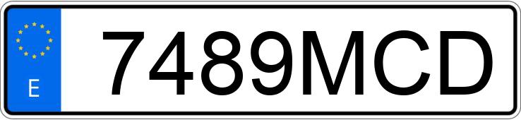 Numer rejestracyjny 7489MCD posiada AUDI A6