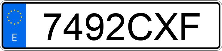 Numer rejestracyjny 7492CXF posiada AUDI A4