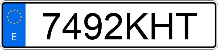 Numer rejestracyjny 7492KHT posiada RENAULT CLIO