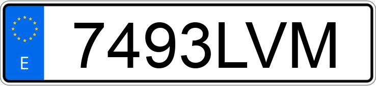 Numer rejestracyjny 7493LVM posiada PORSCHE CAYENNE COUPE