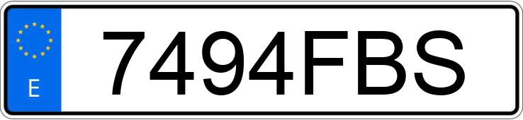 Numer rejestracyjny 7494FBS posiada BMW SERIE 3