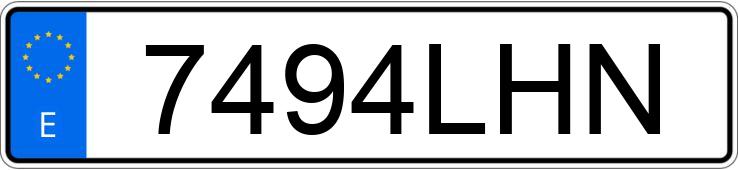 Numer rejestracyjny 7494LHN posiada VOLVO XC60