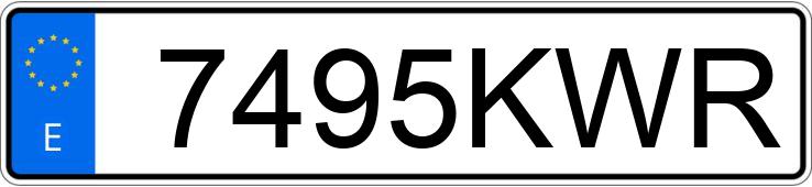 Numer rejestracyjny 7495KWR posiada VOLKSWAGEN TIGUAN