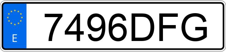 Numer rejestracyjny 7496DFG posiada AUDI A4