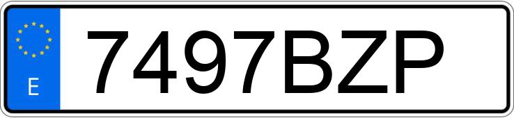 Numer rejestracyjny 7497BZP posiada SEAT IBIZA Numer rejestracyjny 7497BZP posiada SEAT IBIZA