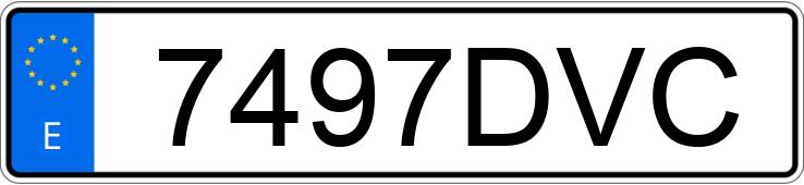 Numer rejestracyjny 7497DVC posiada TOYOTA COROLLA