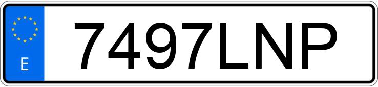 Numer rejestracyjny 7497LNP posiada SEAT LEON