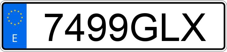 Die Registrierungsnummer 7499GLX hat NISSAN MICRA
