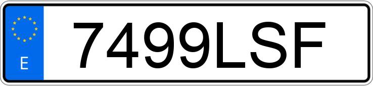 Numer rejestracyjny 7499LSF posiada RENAULT MEGANE