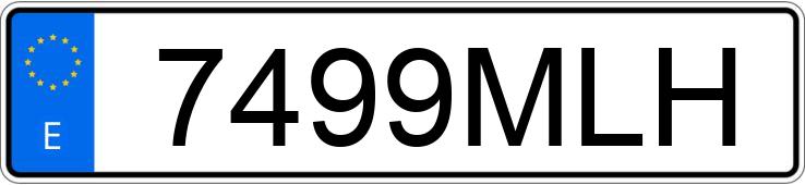 Numer rejestracyjny 7499MLH posiada FIAT 500