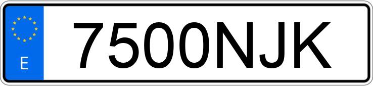 Numer rejestracyjny 7500NJK posiada DACIA SANDERO