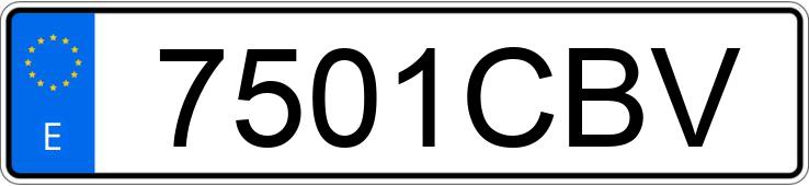 Numer rejestracyjny 7501CBV posiada MITSUBISHI CARISMA