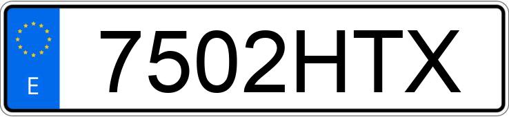 Numer rejestracyjny 7502HTX posiada PEUGEOT 3008