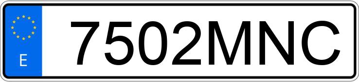 Numer rejestracyjny 7502MNC posiada SEAT LEON