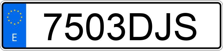 Numer rejestracyjny 7503DJS posiada CITROEN XSARA