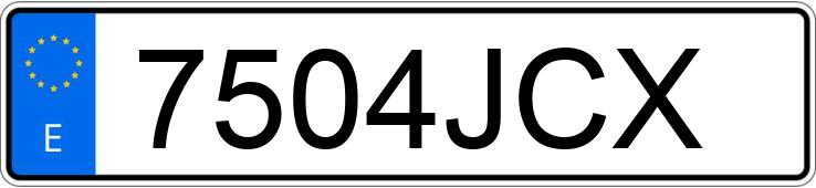 Numer rejestracyjny 7504JCX posiada FORD FIESTA