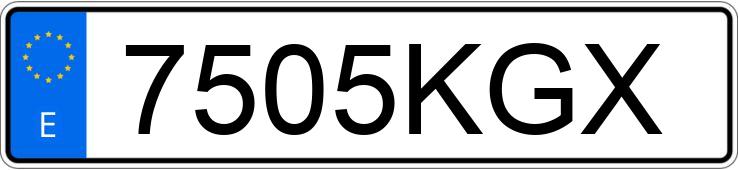 Numer rejestracyjny 7505KGX posiada LAND ROVER RANGE ROVER EVOQUE