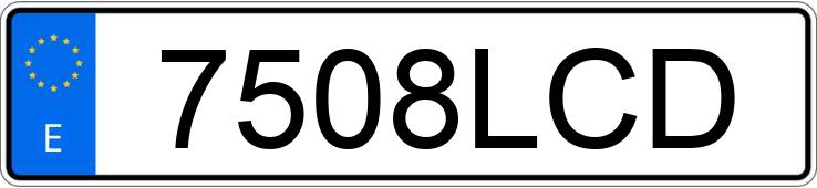 Numer rejestracyjny 7508LCD posiada OPEL ASTRA