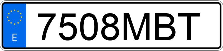 Numer rejestracyjny 7508MBT posiada MINI MINI Numer rejestracyjny 7508MBT posiada MINI MINI
