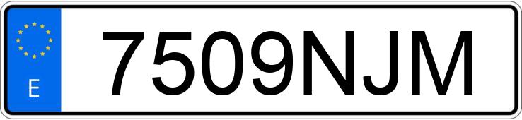 Numer rejestracyjny 7509NJM posiada VMOTO STASH