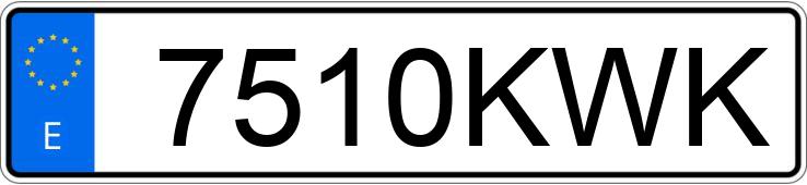 Numer rejestracyjny 7510KWK posiada FORD ECOSPORT