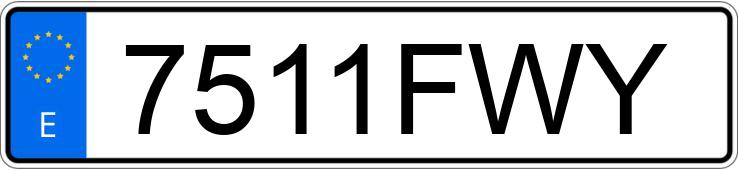 Numer rejestracyjny 7511FWY posiada AUDI 100