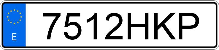 Numer rejestracyjny 7512HKP posiada BMW SERIE 7