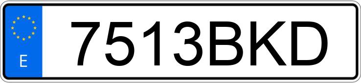 Numer rejestracyjny 7513BKD posiada SUBARU IMPREZA Numer rejestracyjny 7513BKD posiada SUBARU IMPREZA