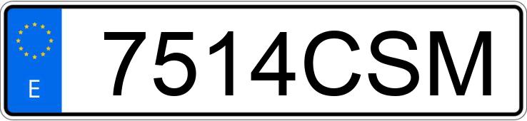 Numer rejestracyjny 7514CSM posiada BMW SERIE 3