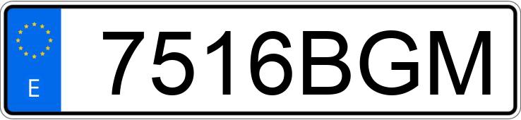 Numer rejestracyjny 7516BGM posiada RENAULT MEGANE