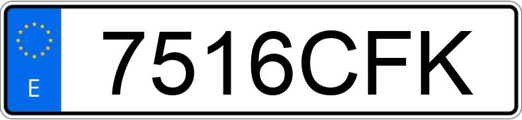 Numer rejestracyjny 7516CFK posiada OPEL CORSA