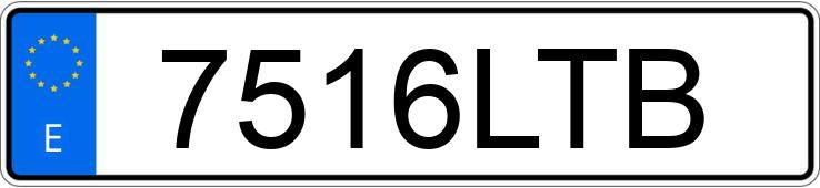 Numer rejestracyjny 7516LTB posiada BMW X7